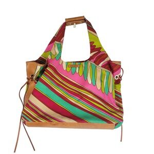 Kate Spade Multicolored‎ Geometric Tote Bag Shoulder Purse Vintage